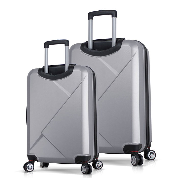Zoozie Bags Juego de maletas de 2 piezas Gris